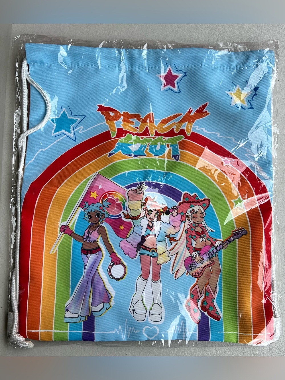 Peach Riot Rainbow Riot Series-Drawstring Backpack Pop Mart New/Sealed